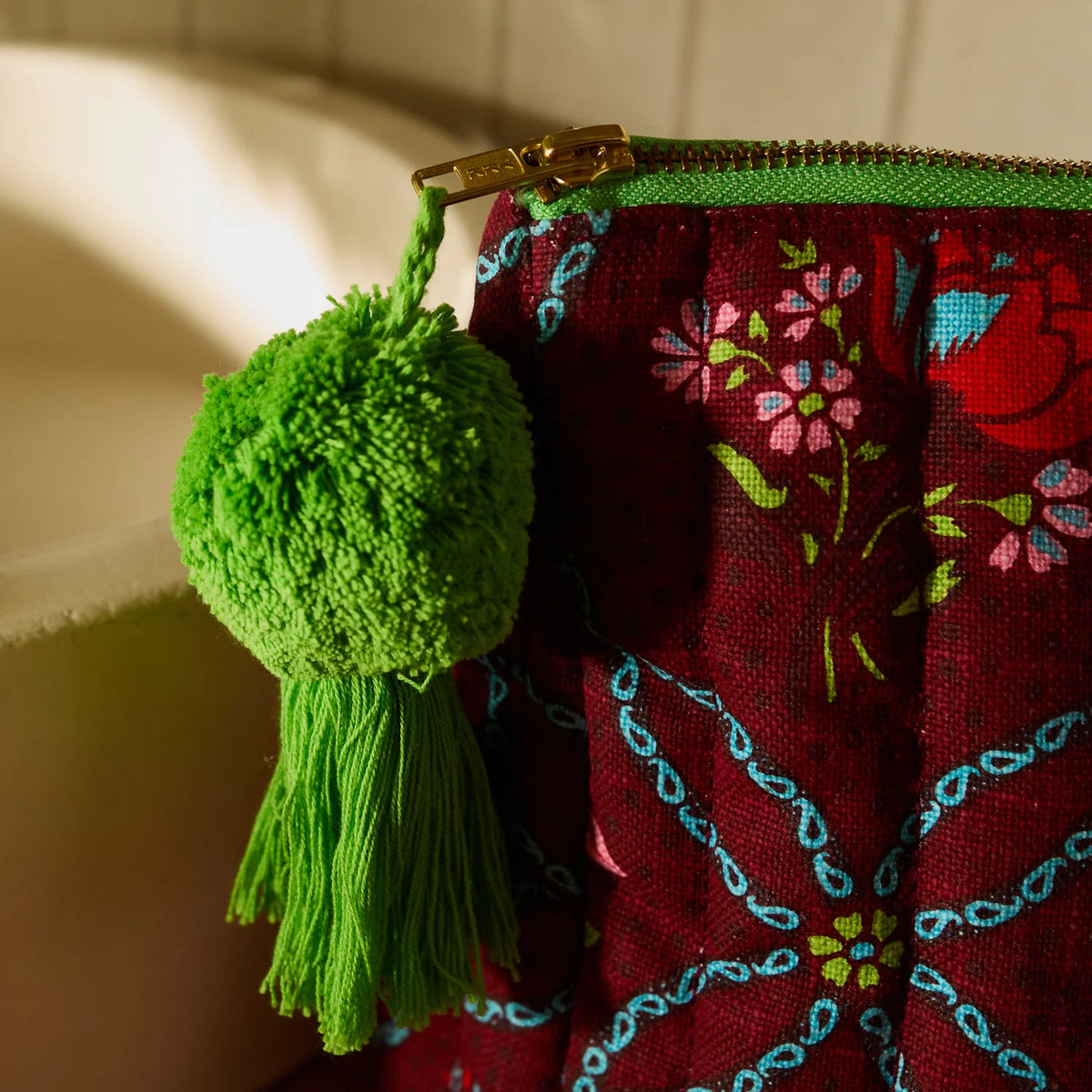 Norali Quilted Cosmetic Bag - Sienna by Sage & Clare