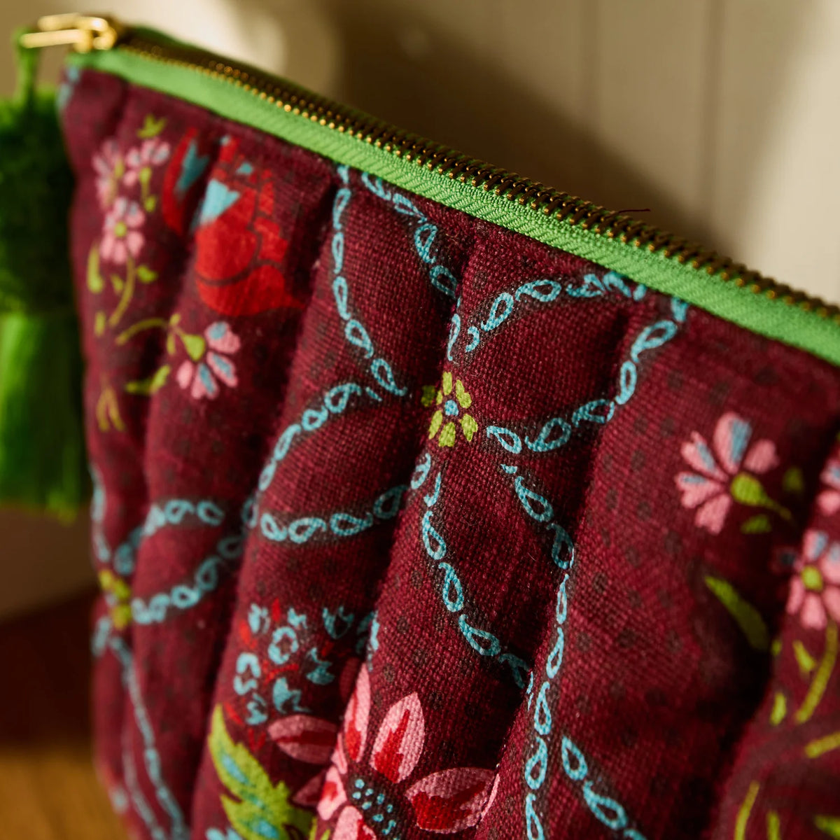 Norali Quilted Cosmetic Bag - Sienna by Sage & Clare