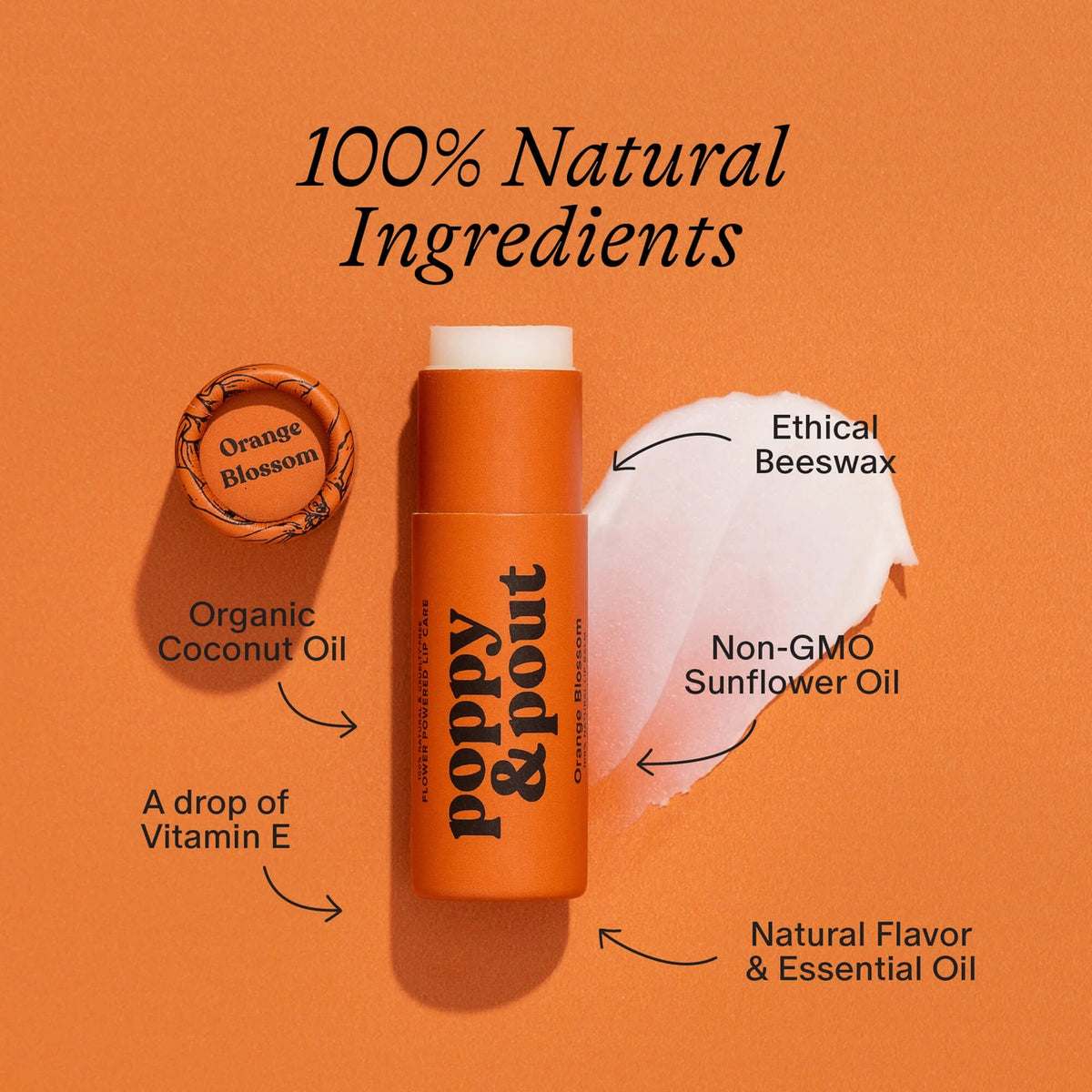 Poppy & Pout All Natural Lip Balm