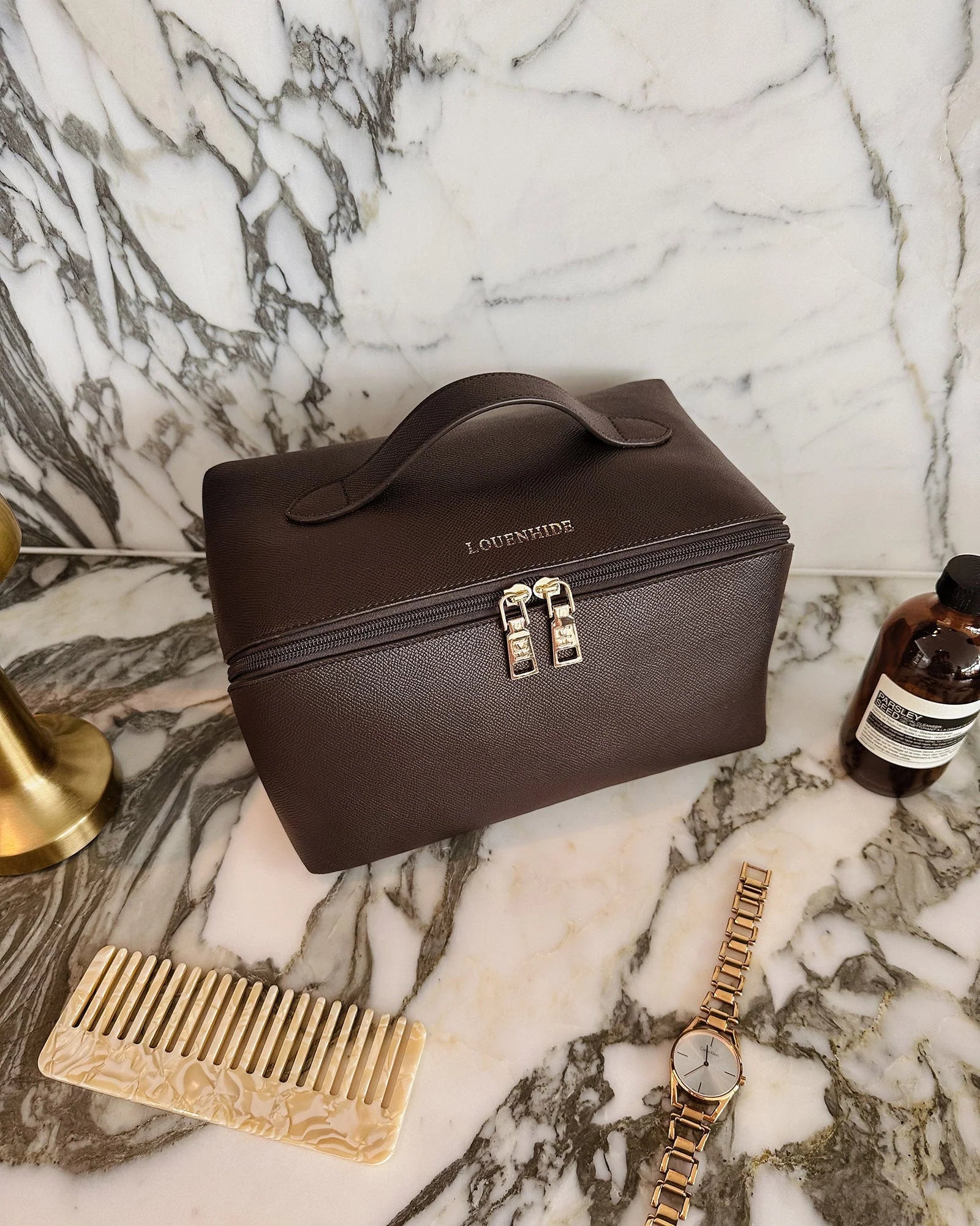 Orion Cosmetic Case (Chocolate) by Louenhide