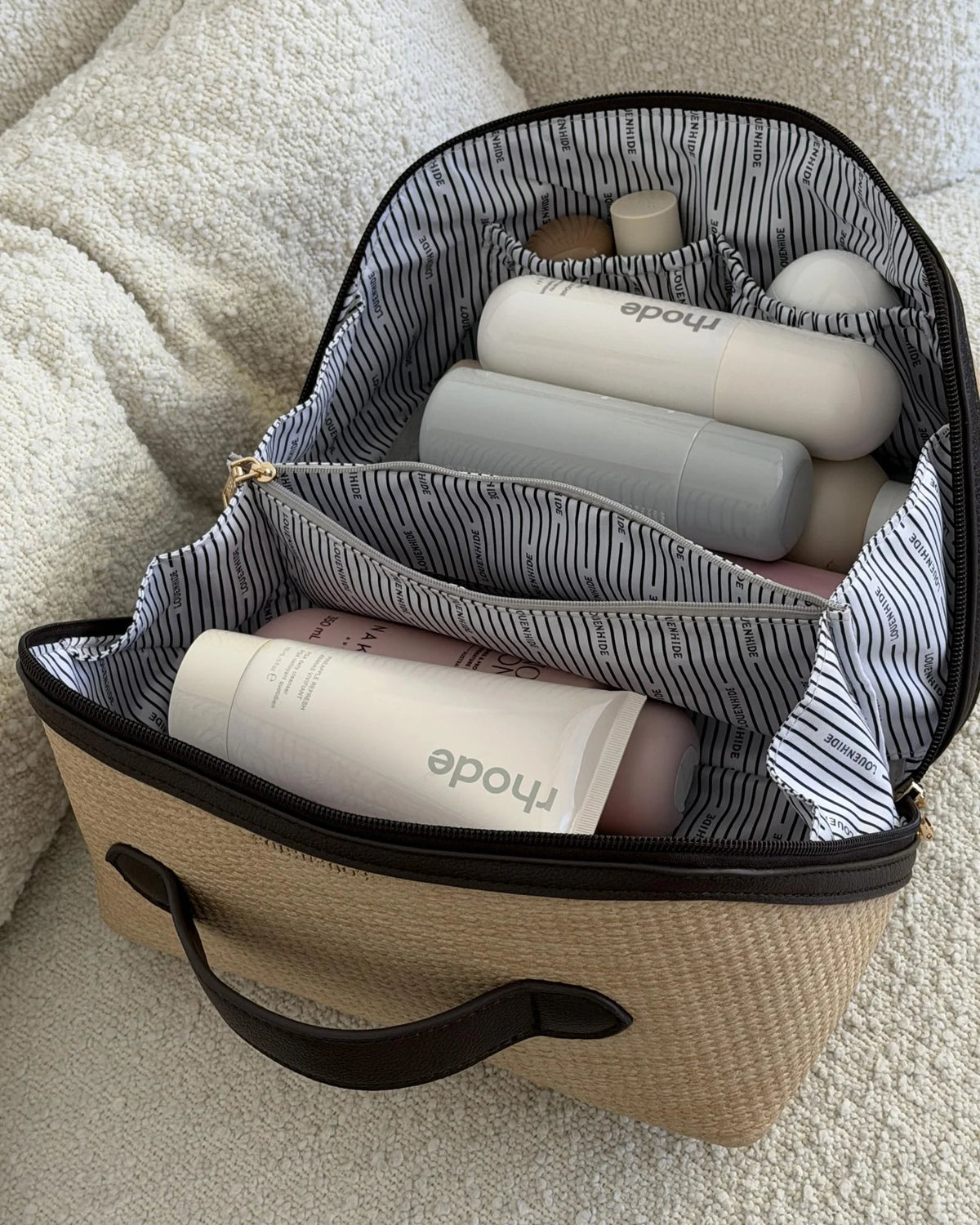 Orion Cosmetic Case (Natural / Chocolate) by Louenhide