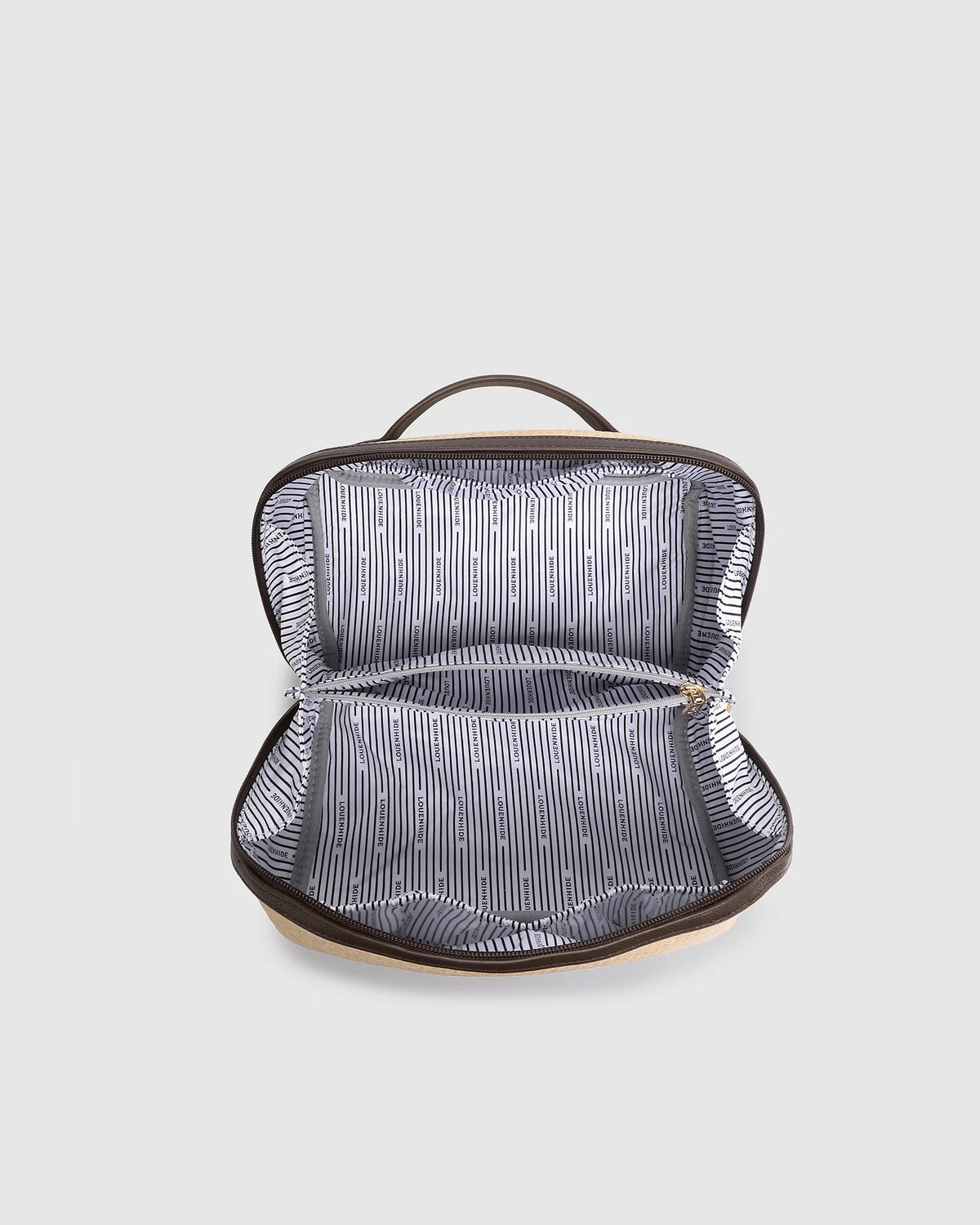 Orion Cosmetic Case (Natural / Chocolate) by Louenhide