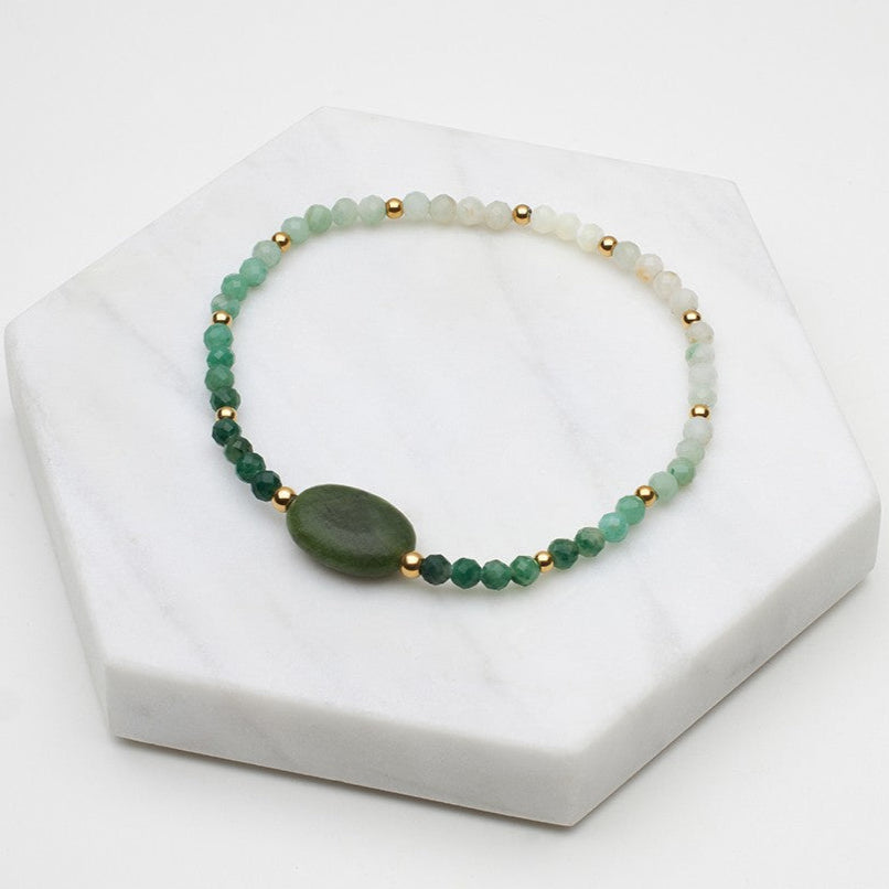 Pia Bracelet (Olive) by Zafino
