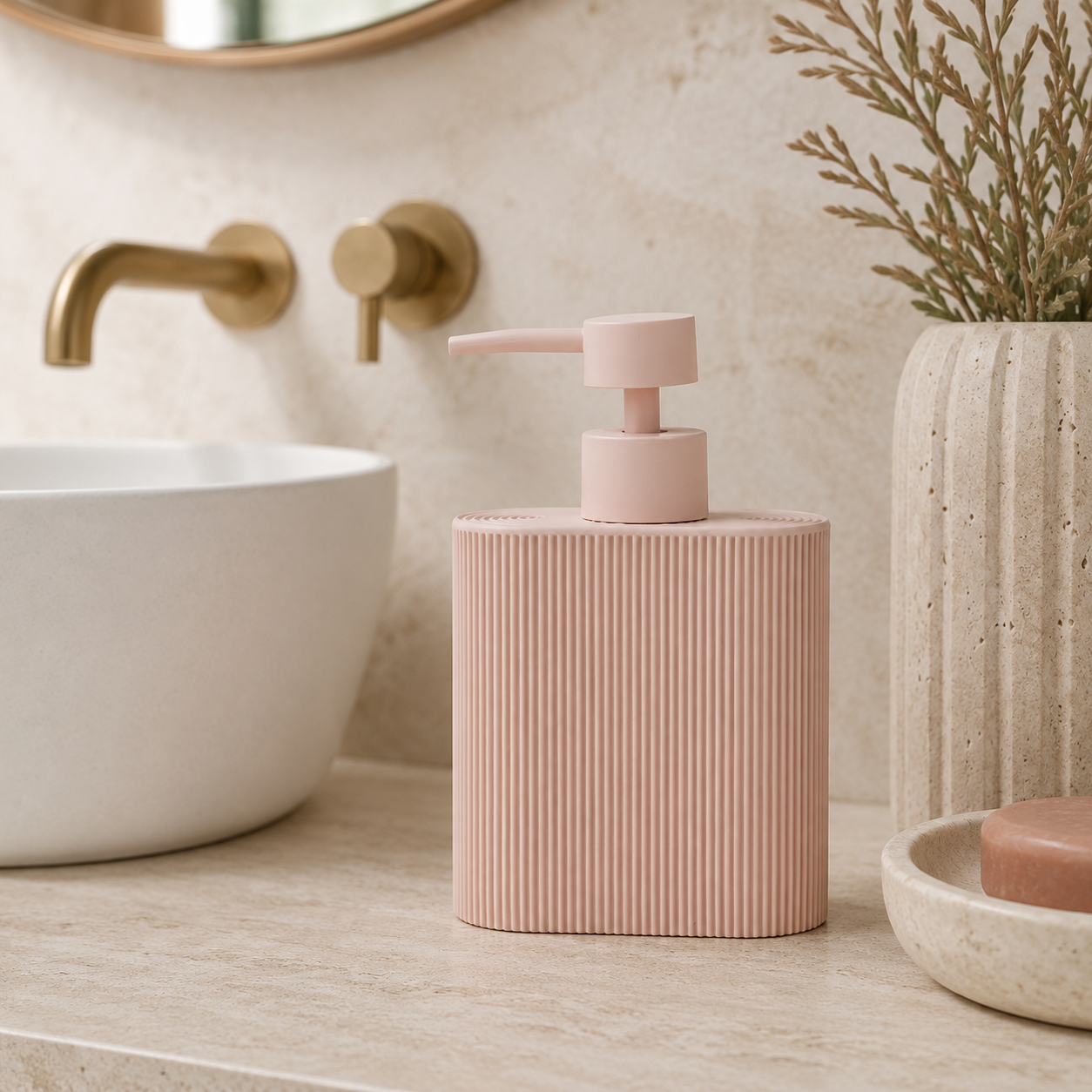 Sid Resin Soap Dispenser – Rose