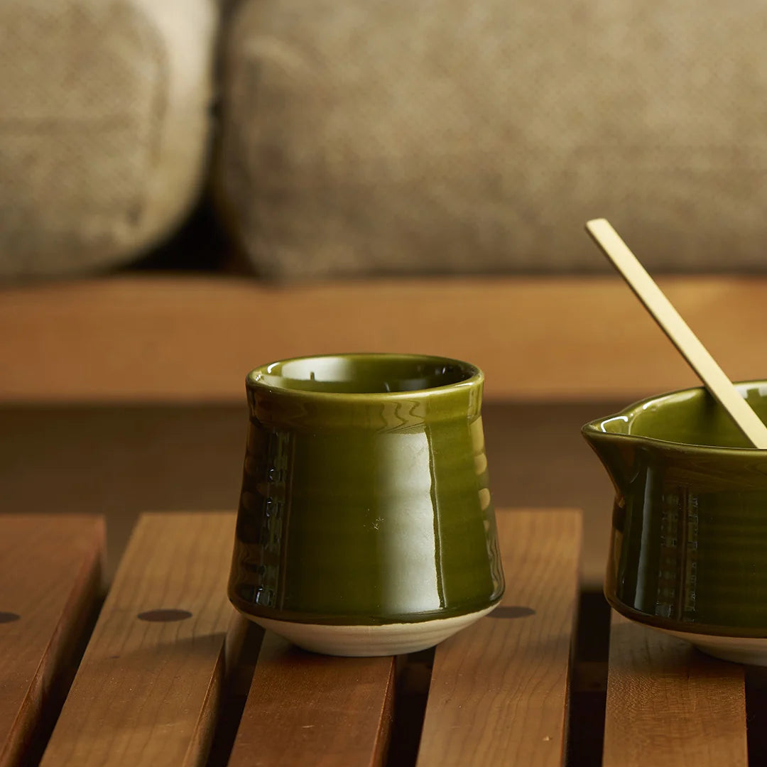 Matcha Latte Mug Set in Matcha (Set 2) by Robert Gordon