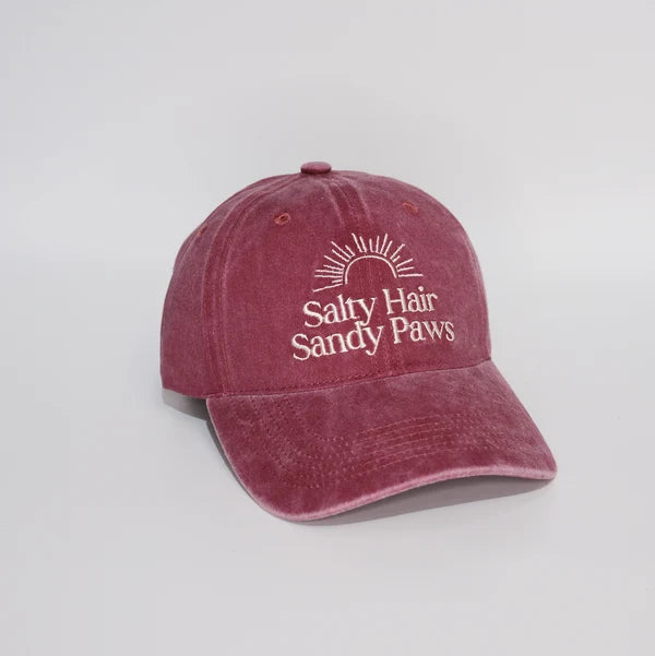 Salty Hair Sandy Paws Baseball Cap by Thrivvy
