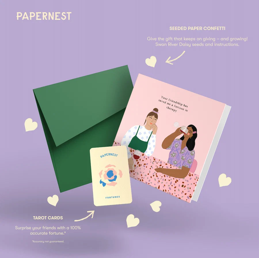 Your Friendship Has Saved Me a Fortune In Therapy Card - by Papernest