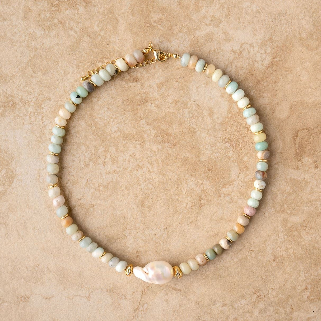 Seafoam Necklace by Indigo & Wolfe