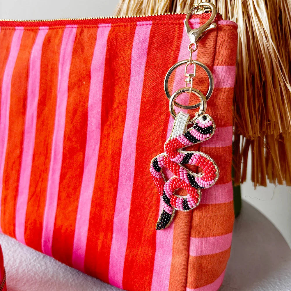 Serpent Beaded Key Chain - by Loco Living