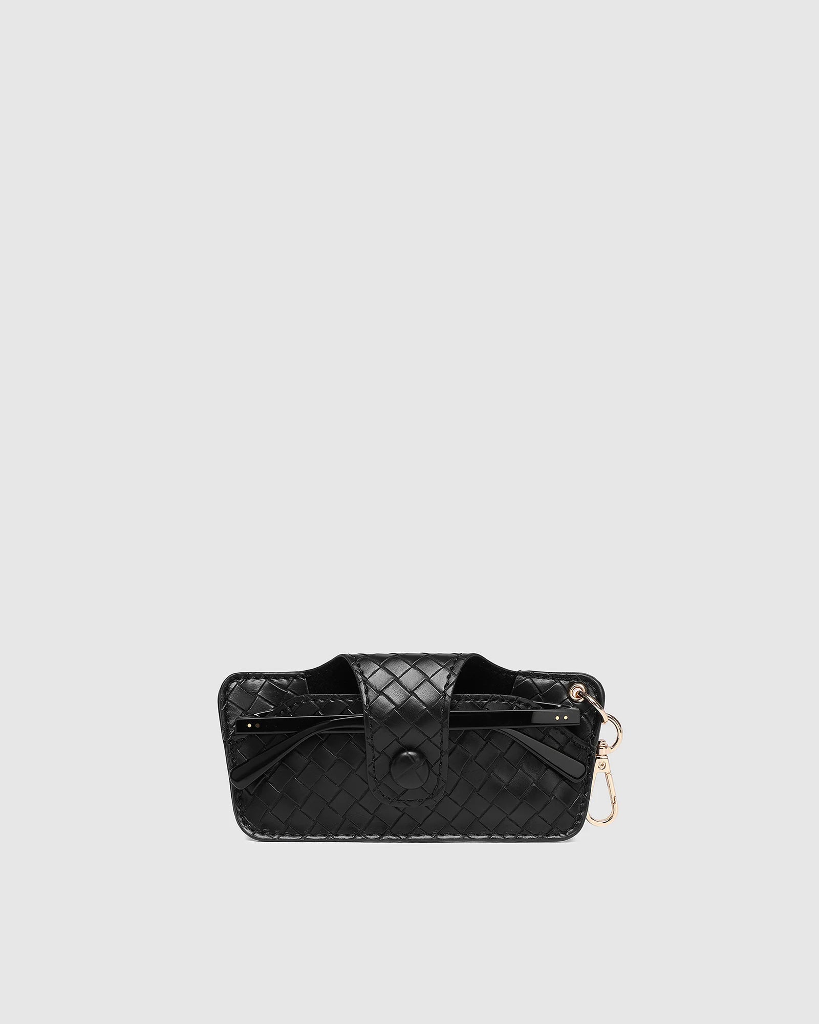 Skittle Sunglasses Case (Woven Black) by Louenhide