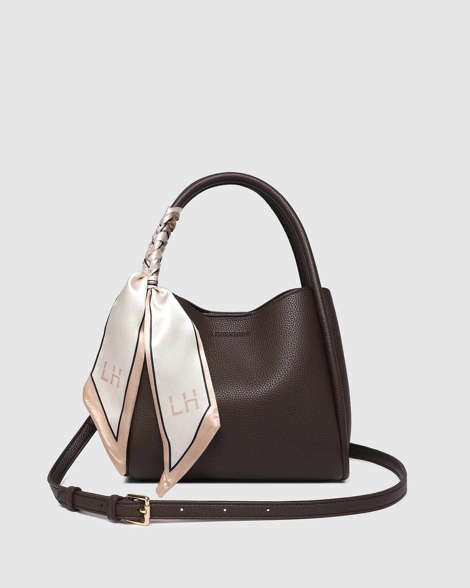 Steffie Mini Tote (Chocolate) by Louenhide