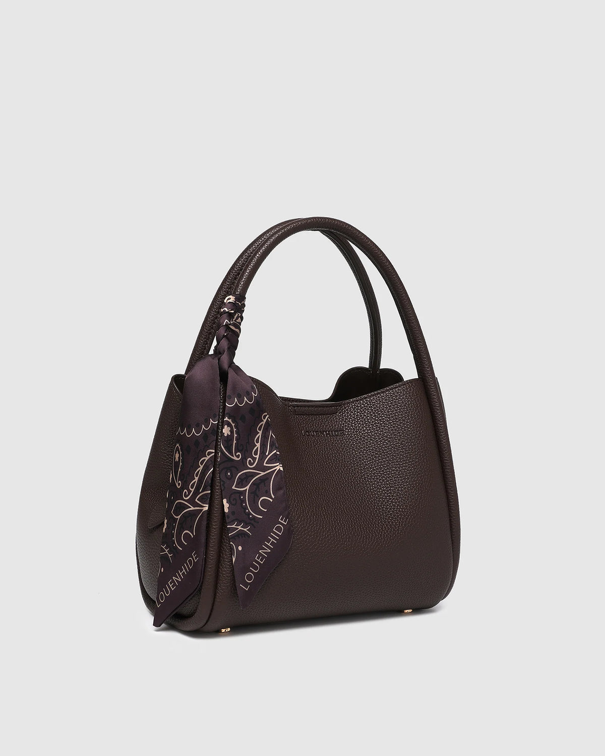 Steffie Mini Tote (Chocolate) by Louenhide