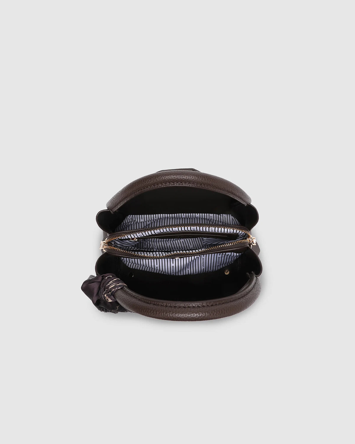 Steffie Mini Tote (Chocolate) by Louenhide