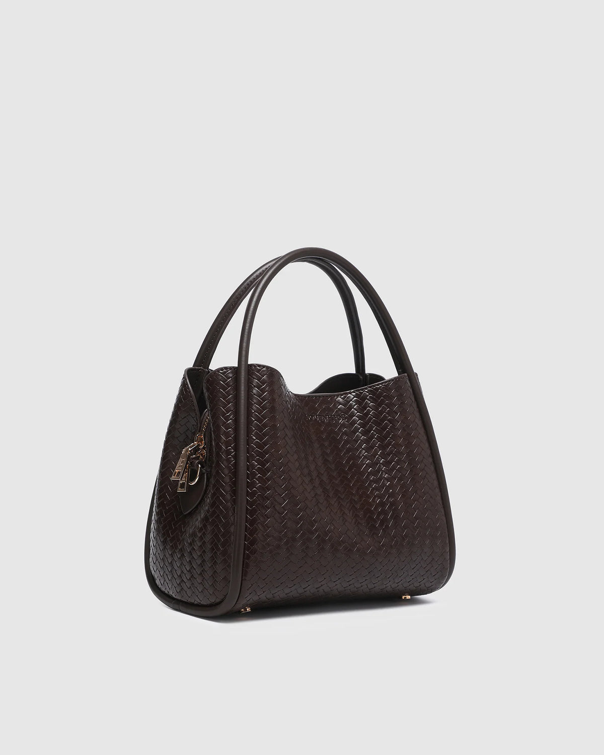 Steffie Mini Tote (Woven Chocolate) by Louenhide