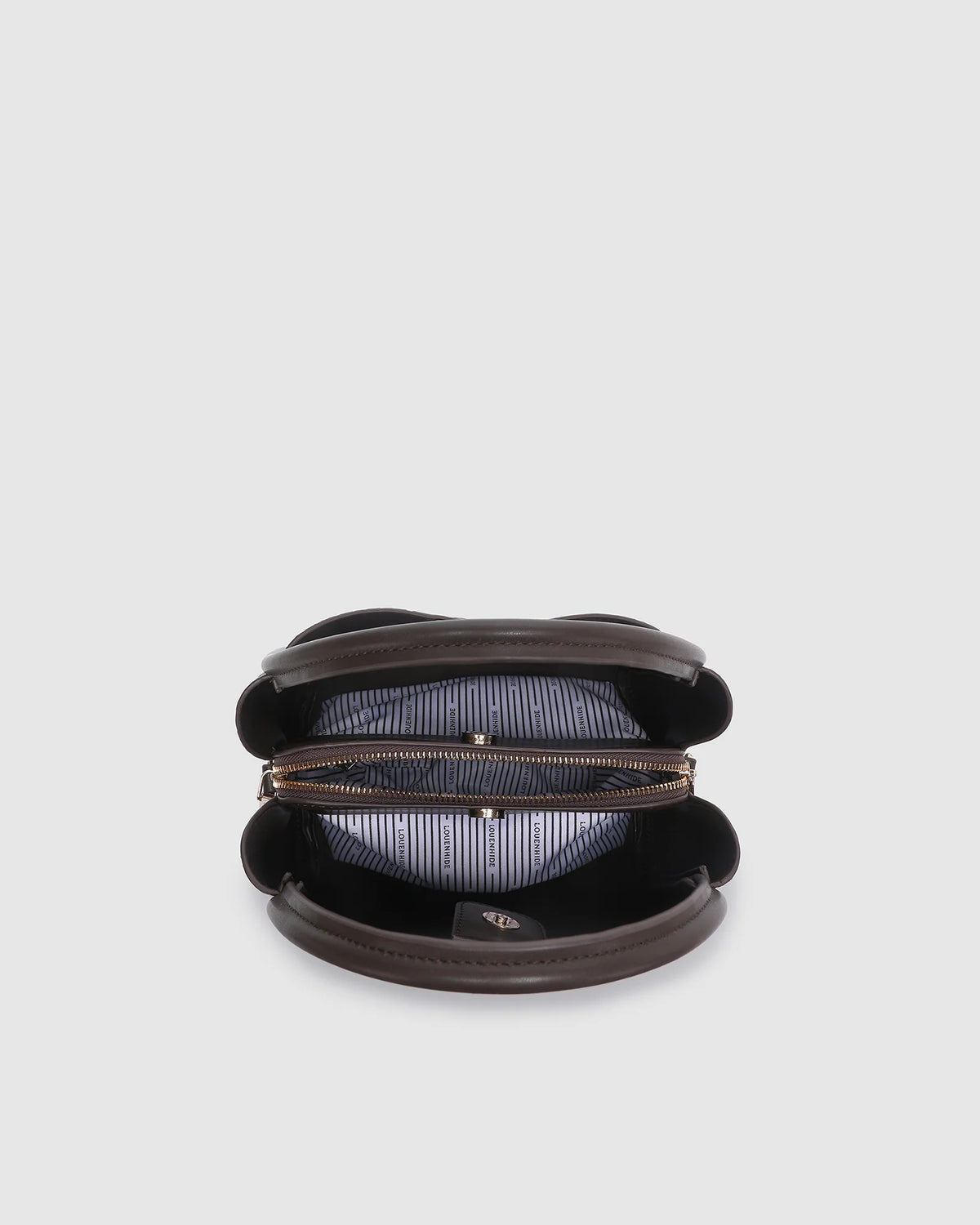Steffie Mini Tote (Woven Chocolate) by Louenhide