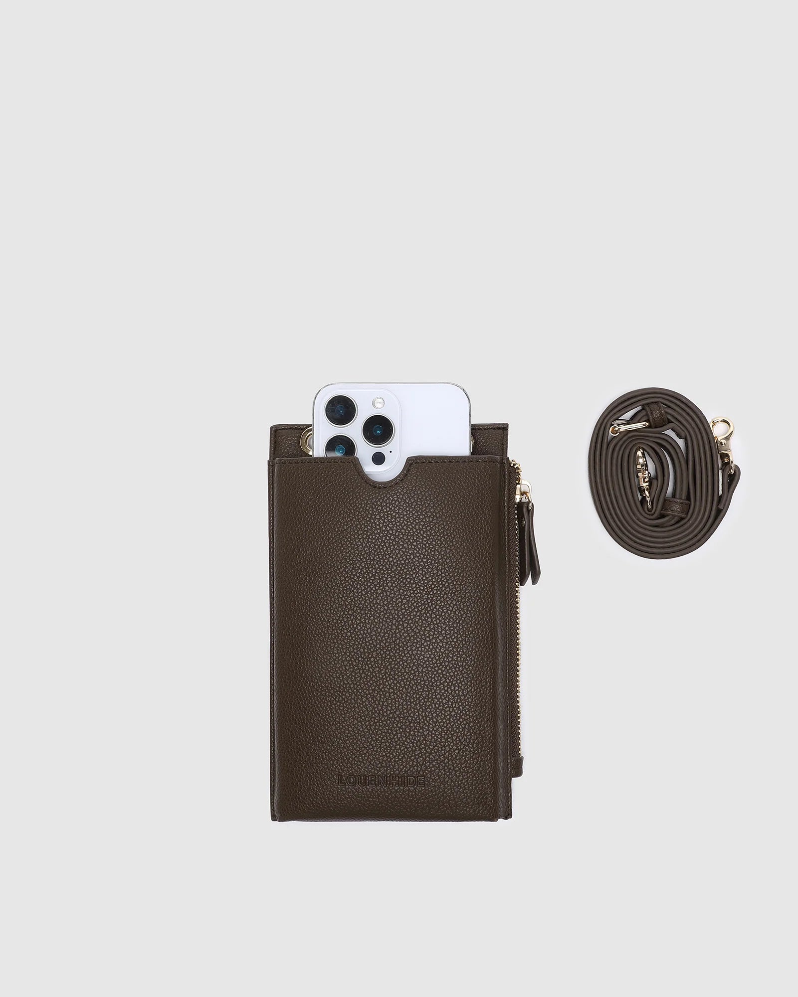 Suki Phone Bag (Chocolate) by Louenhide