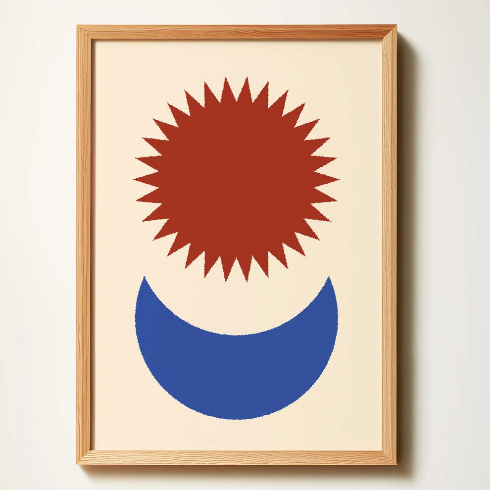 Sun Meets Moon - Print by Harley & J
