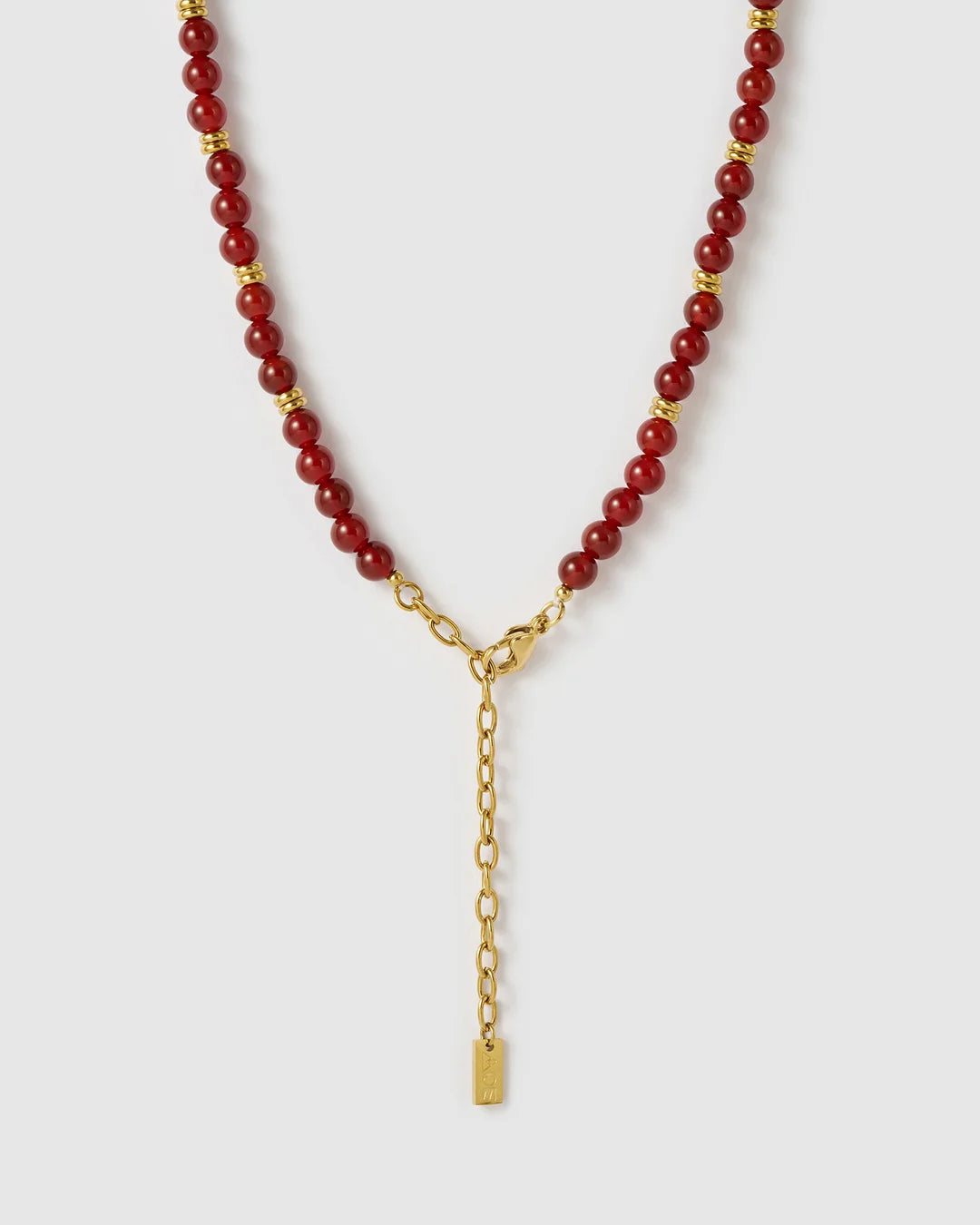 Tallulah Necklace (Red Agate) Arms of Eve