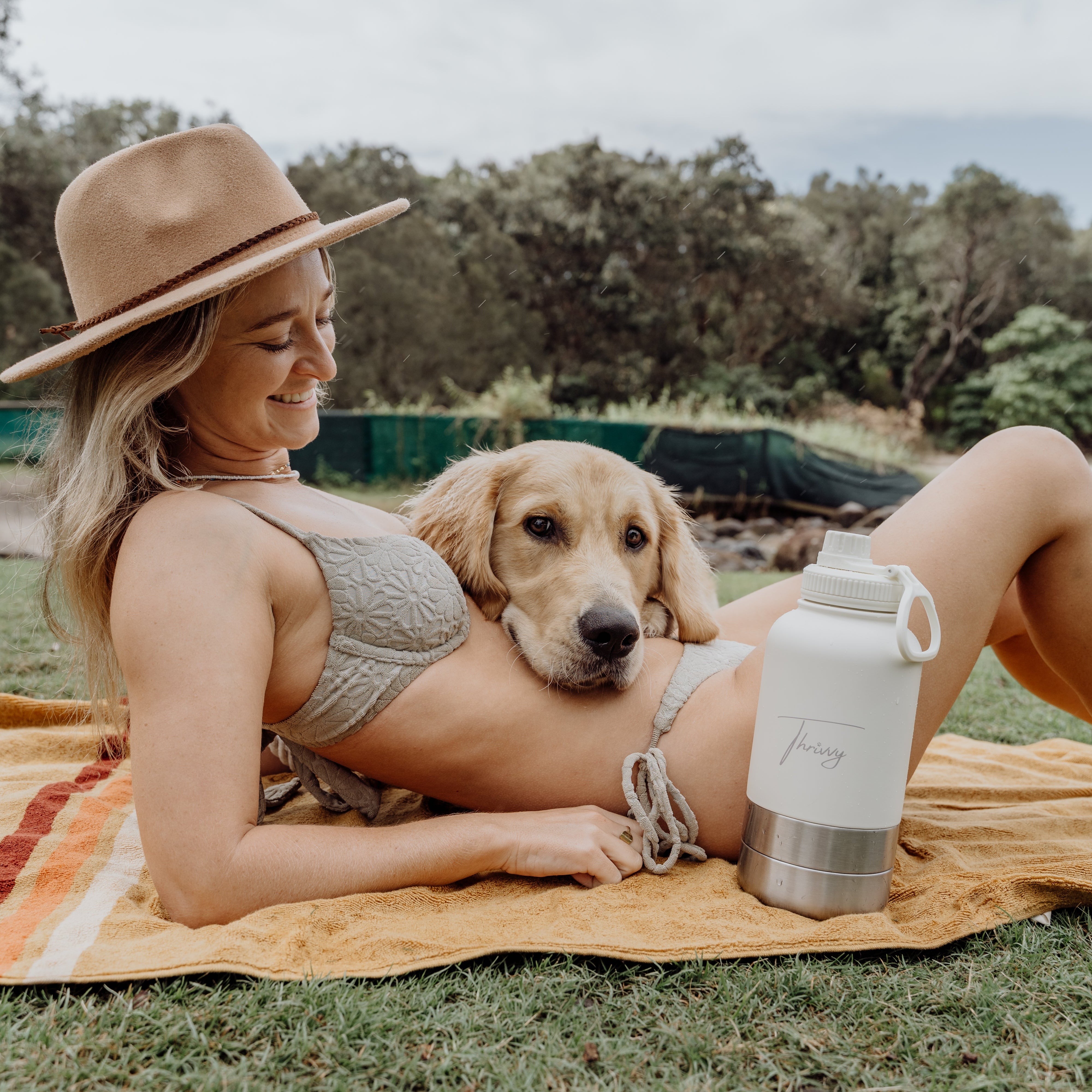 Thrivvy 3 in 1 Pet Companion Travel Water Bottle