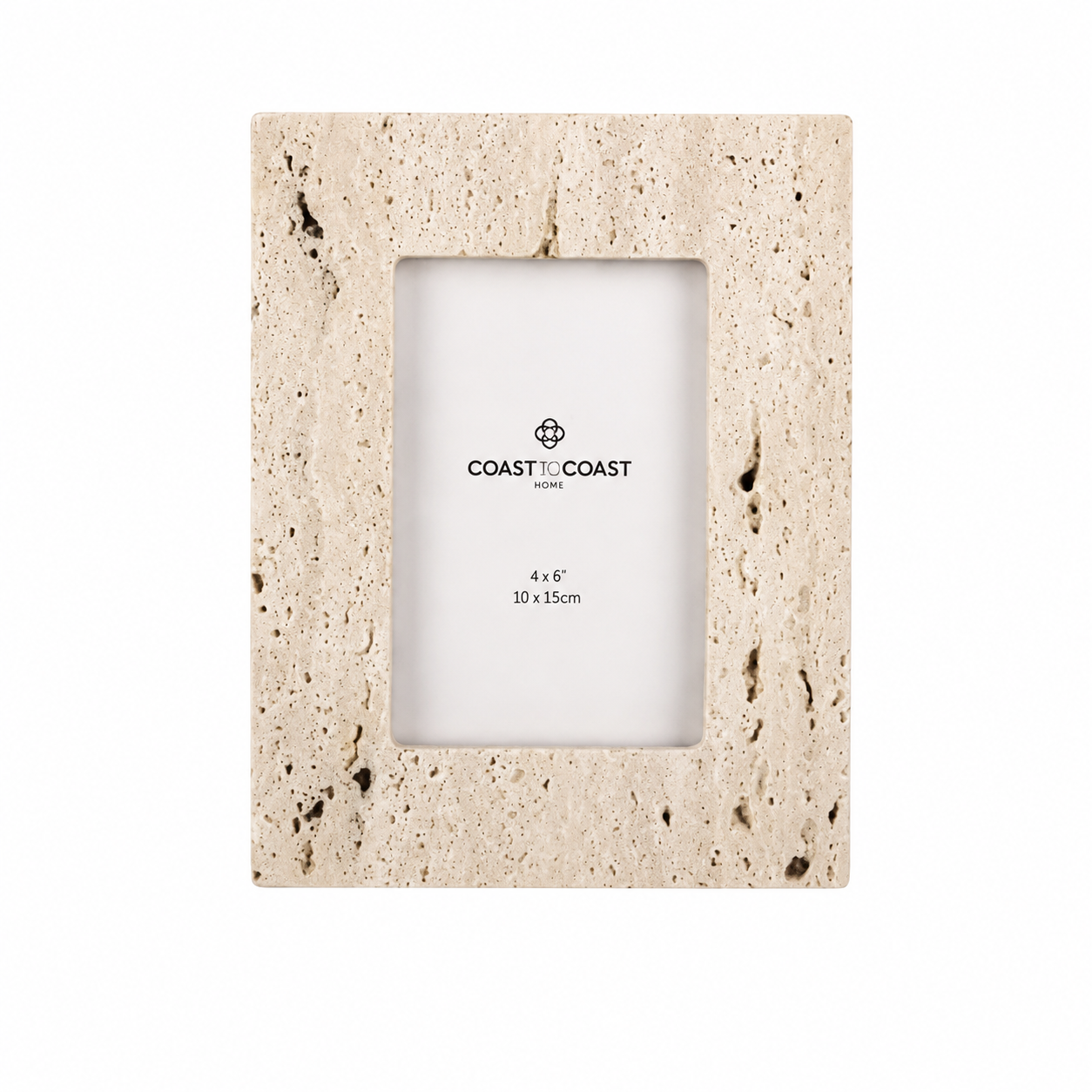Len Travertine Photo Frame (4 x 6 )