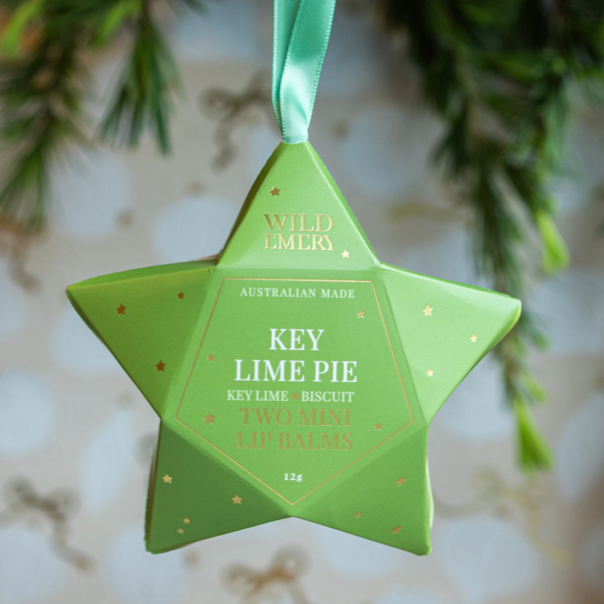 Key Lime Pie Mini Lip Balm Duo Star by Wild Emery