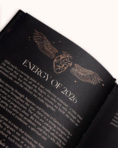 2026 Year of Growth Diary by Dreamy Moons - Rich Burgundy