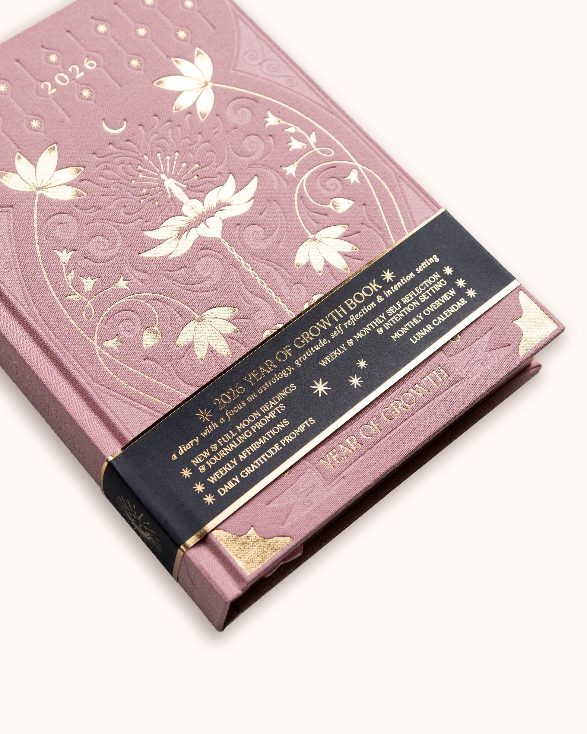 2026 Year of Growth Diary by Dreamy Moons - Vintage Rose