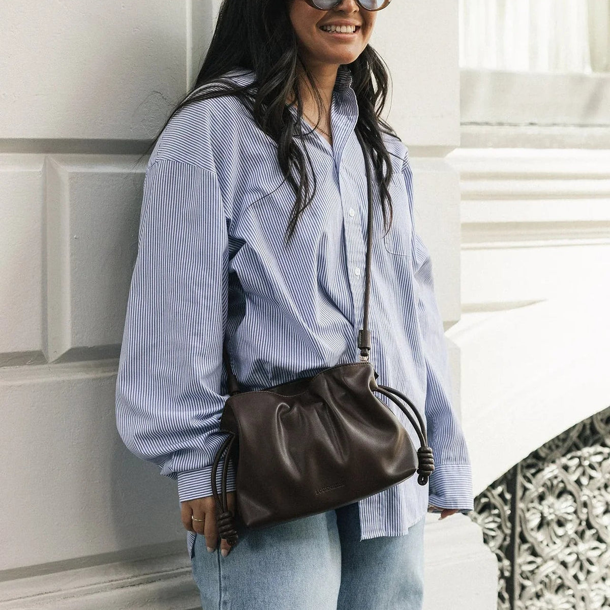 Yumi Crossbody Bag (Chocolate) by Louenhide