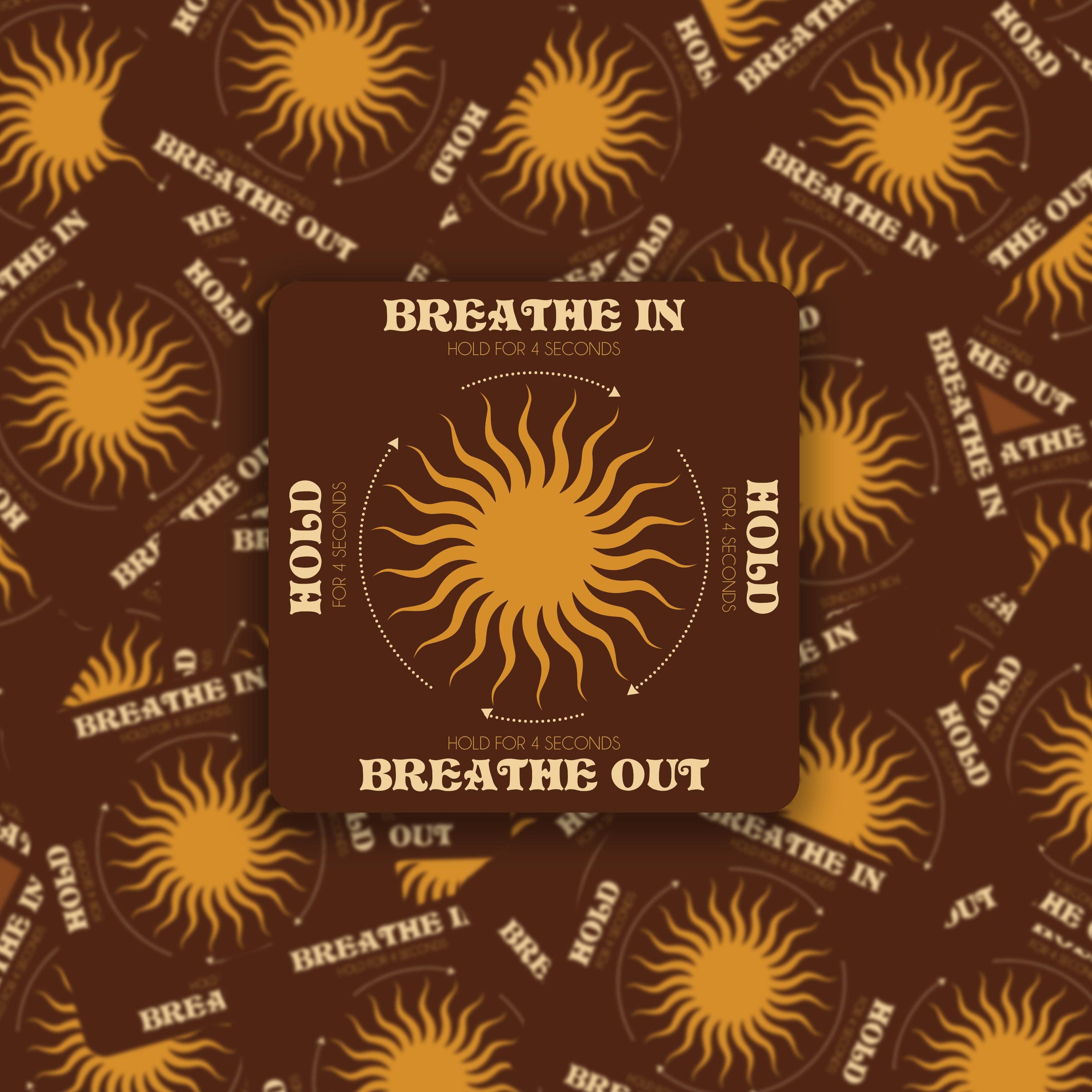 Box Breathe Sticker-waterproof vinyl matte