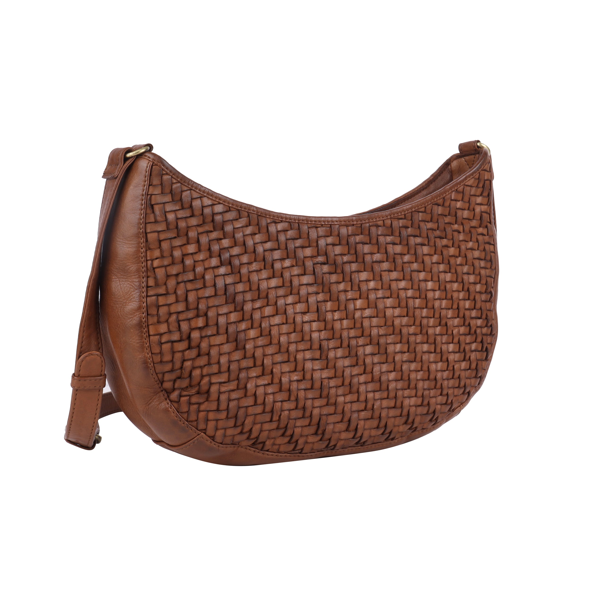 Ballarat Woven Leather Bag - Oak