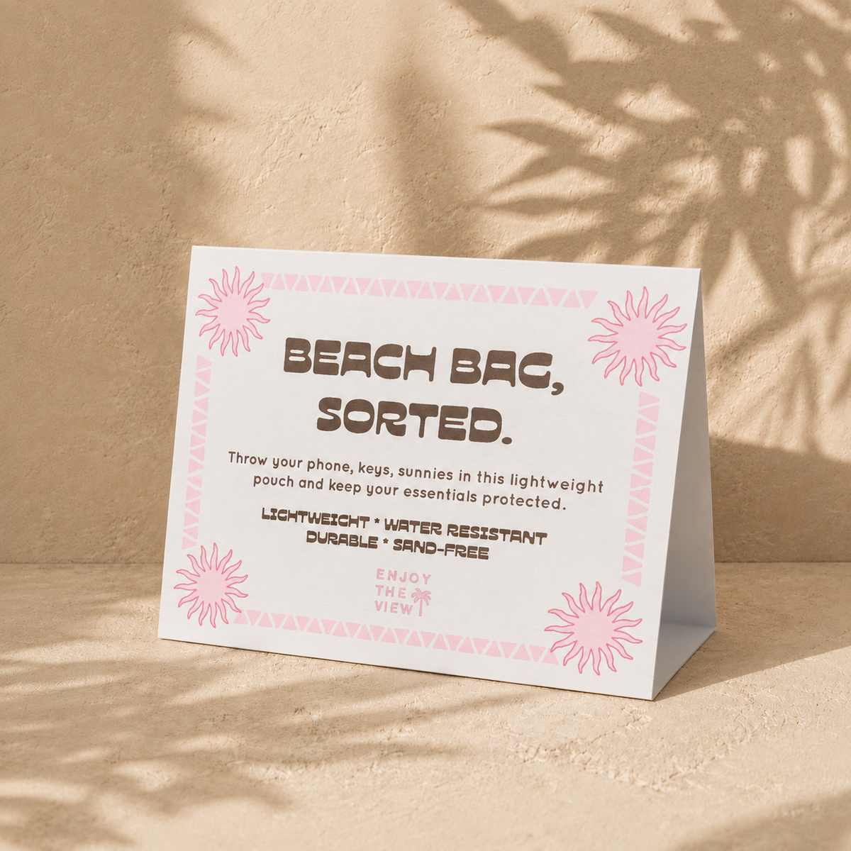 Pink Sun Lightweight Travel Pouch by Enjoy the View