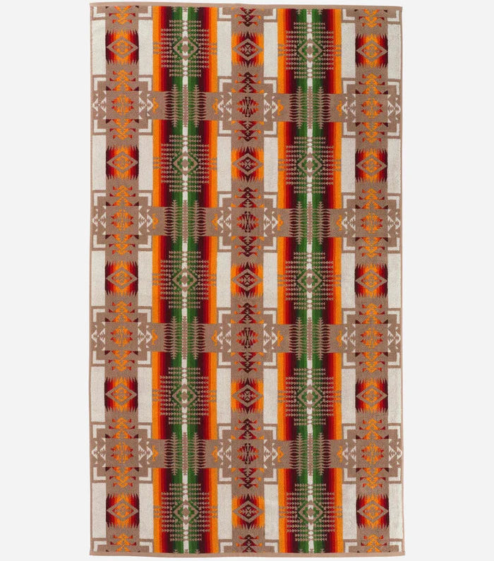 Chief Joseph Khaki Beach Towel by Pendleton