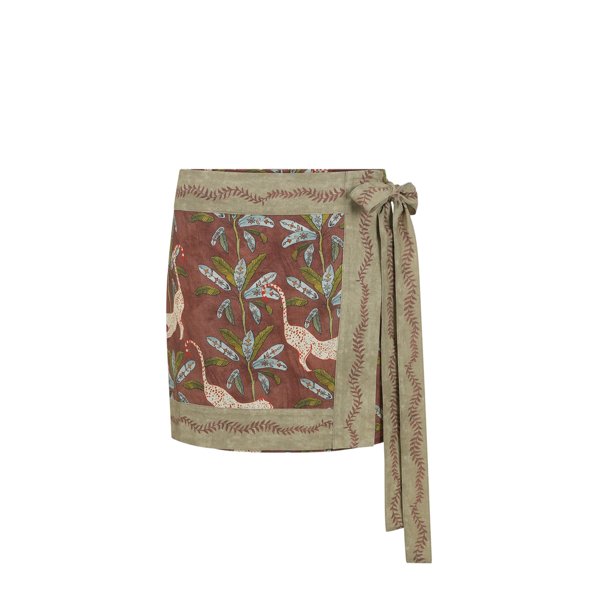 Eye of the Jungle Wrap Skirt - Hazel (Wandering Folk)