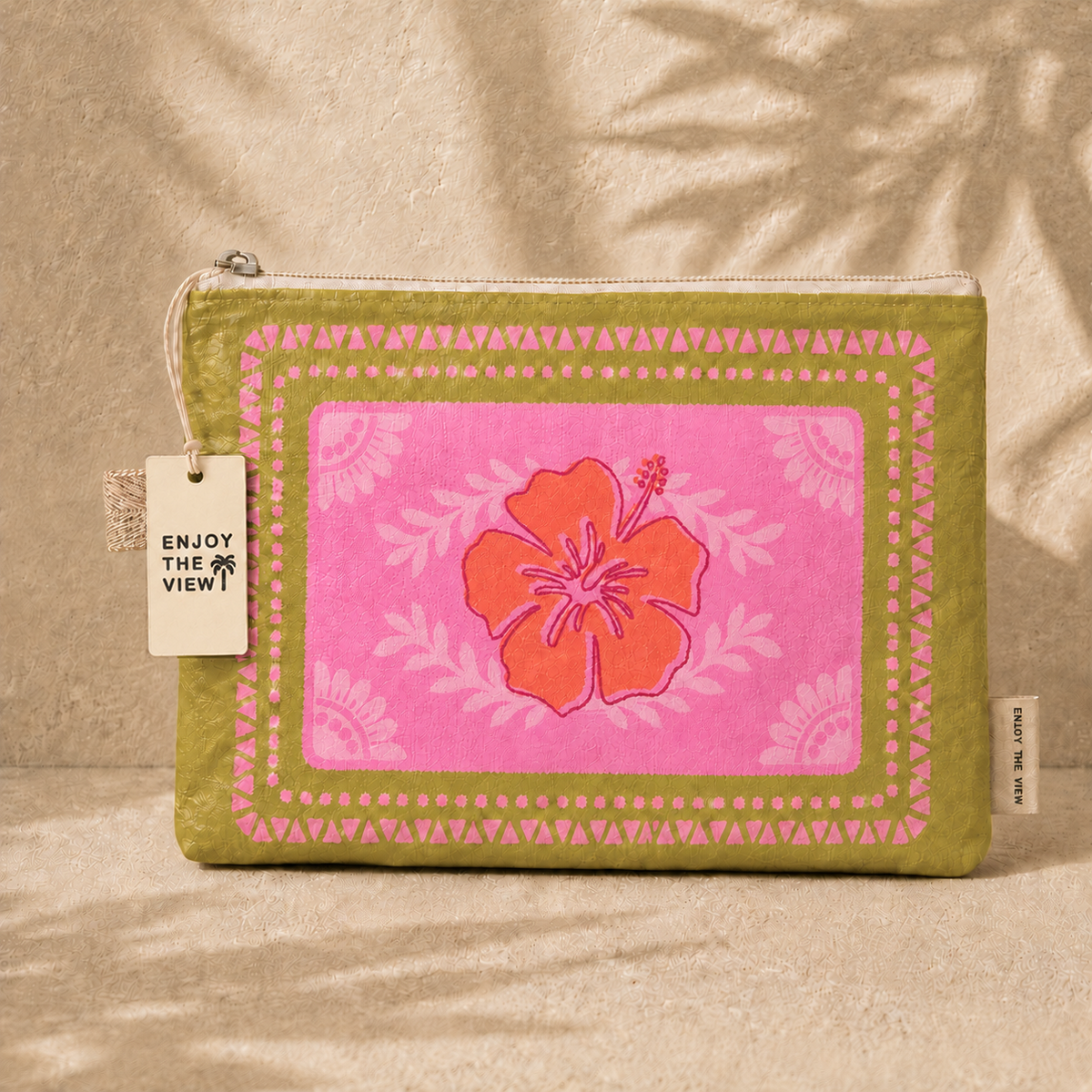 Hibiscus Lightweight Travel Pouch by Enjoy the View