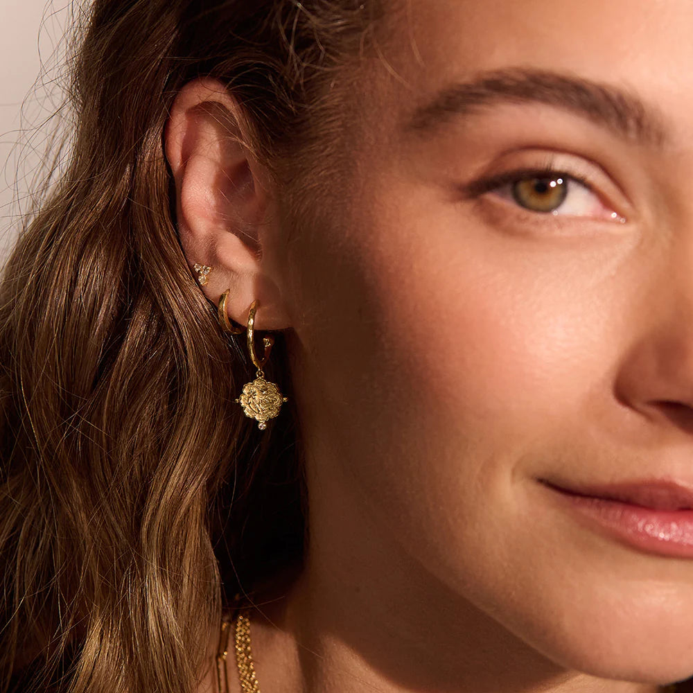 Loved Always Hoop Earring (Gold or Silver) by Murkani