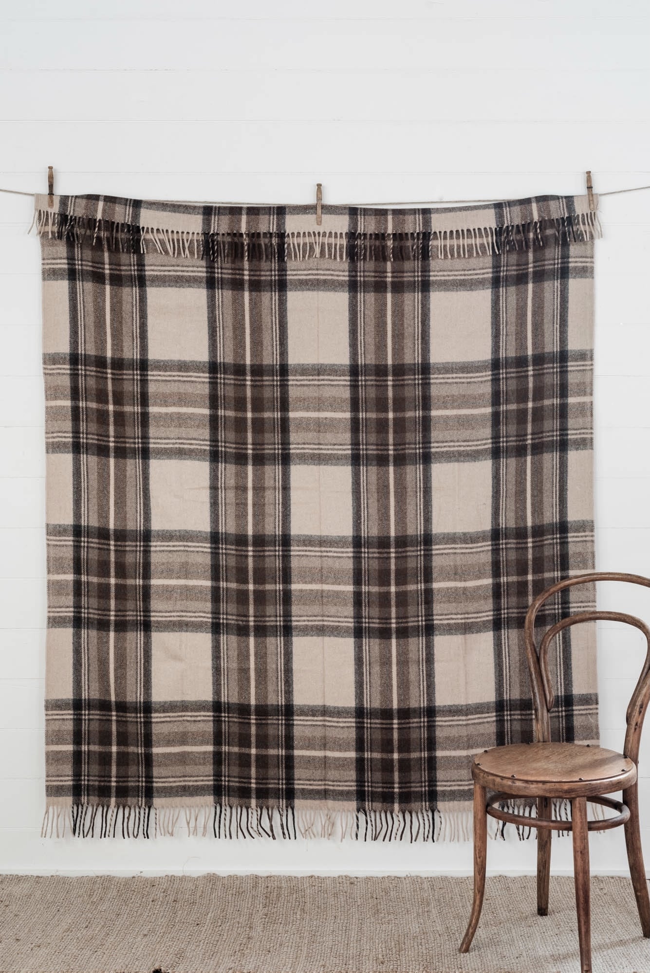 Recycled Wool Scottish Tartan Blanket - The Grampians Goods Co