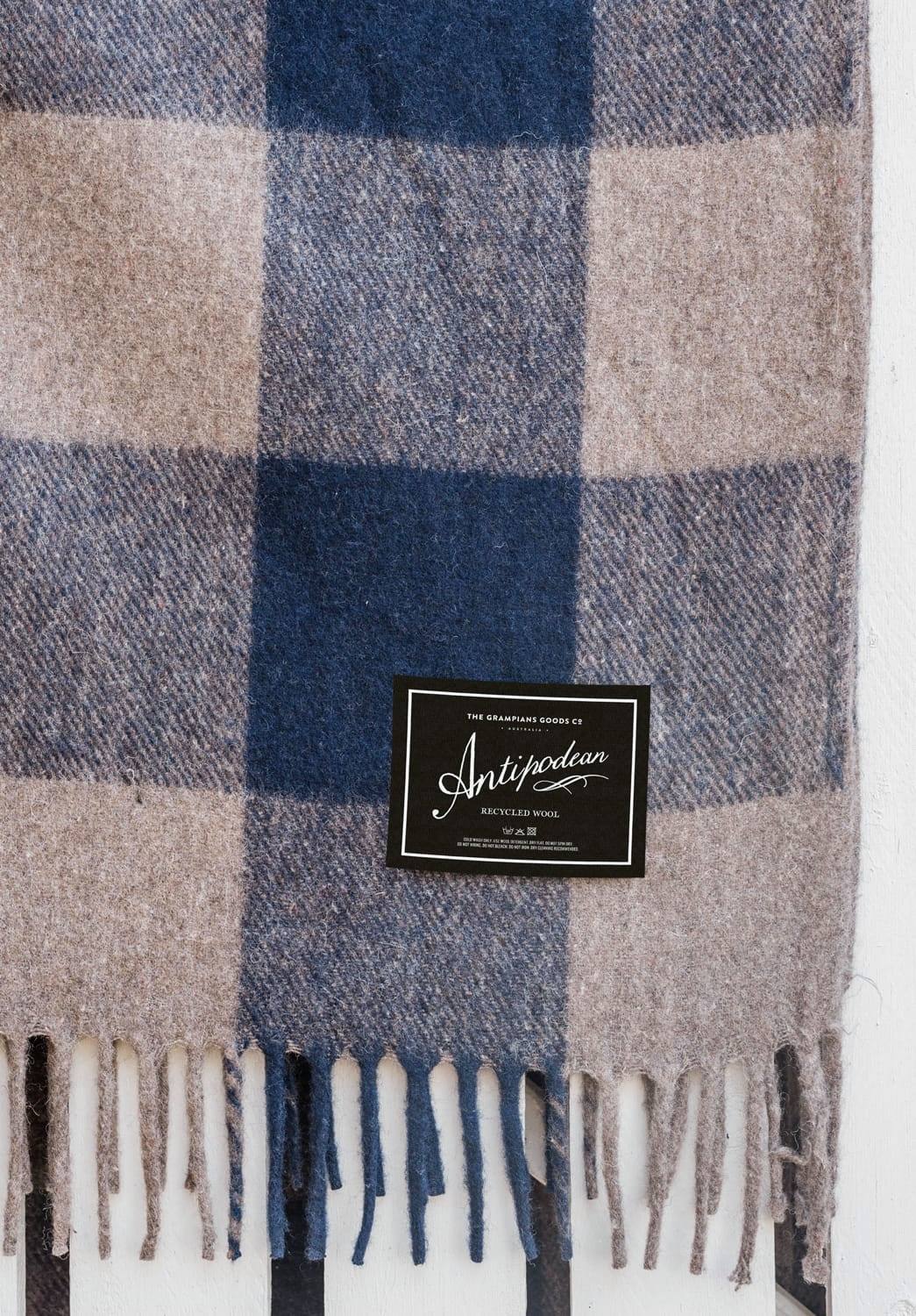 Antipodean Collection | Recycled Wool Picnic Check Blankets