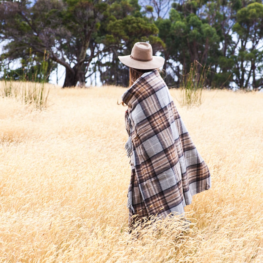 Recycled Wool Scottish Tartan Blanket - The Grampians Goods Co