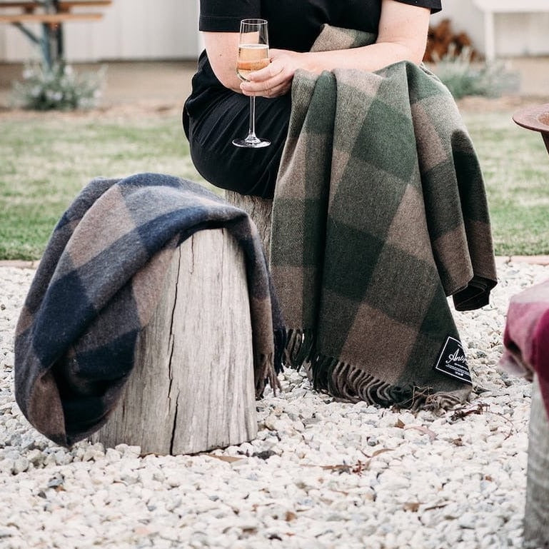 Antipodean Collection | Recycled Wool Picnic Check Blankets