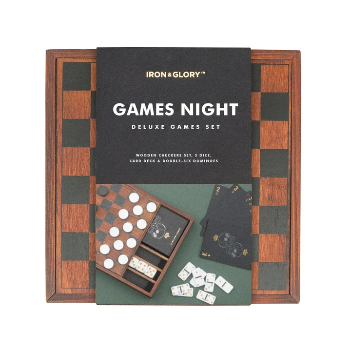 Wooden Games Night Set