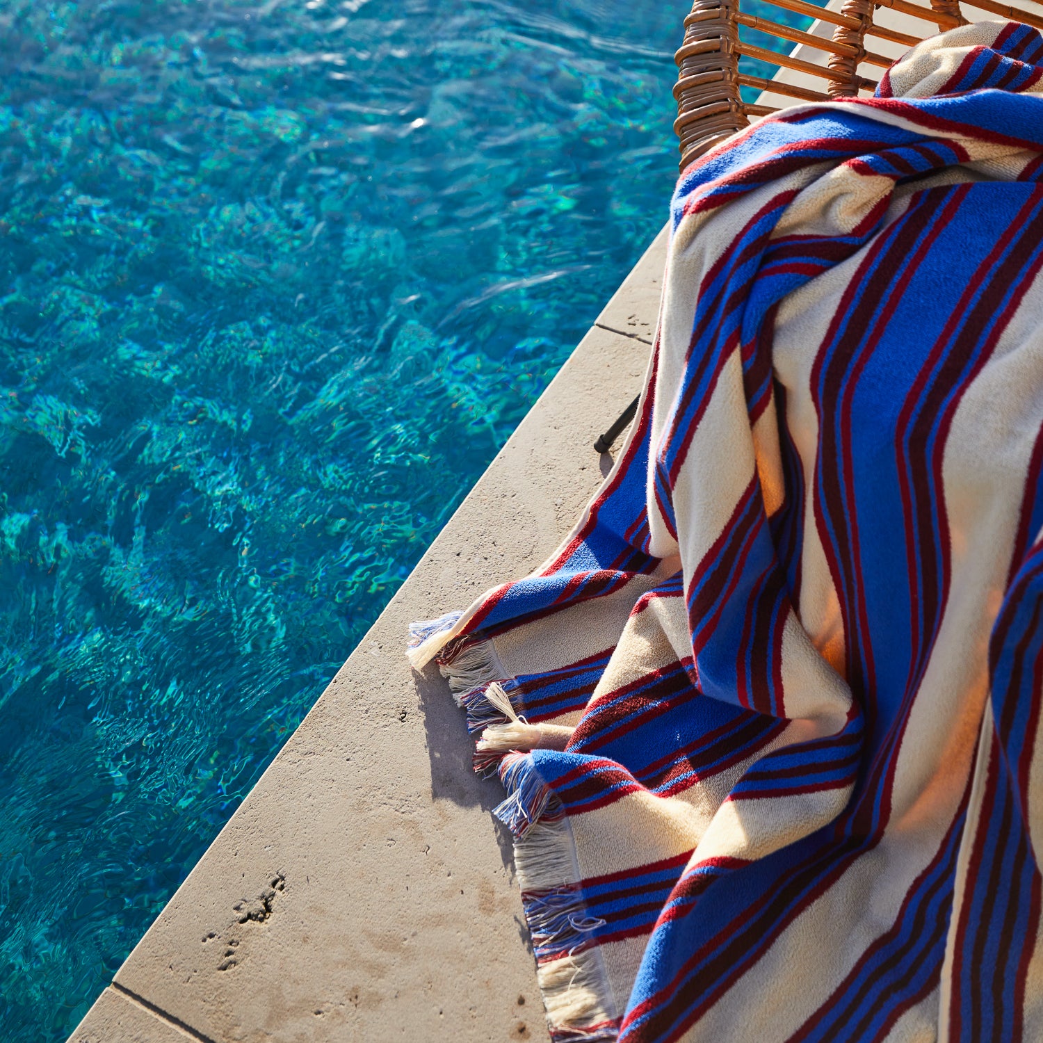 Selene Bath/Beach Towel (Azure) by Sage & Clare