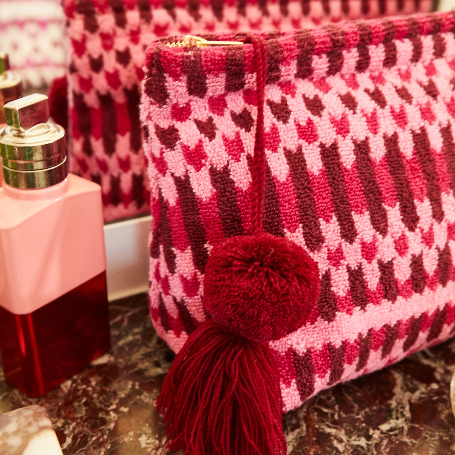 Arlette Terry Pouch (Small) - Cosmo Pink by Sage & Clare