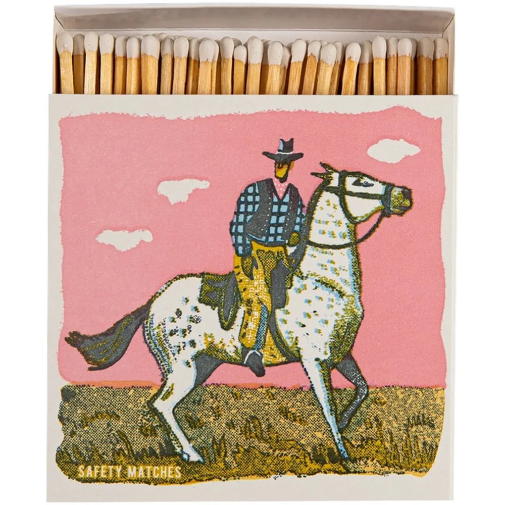 Pink Cowboy Safety Matches by Archivist Gallery