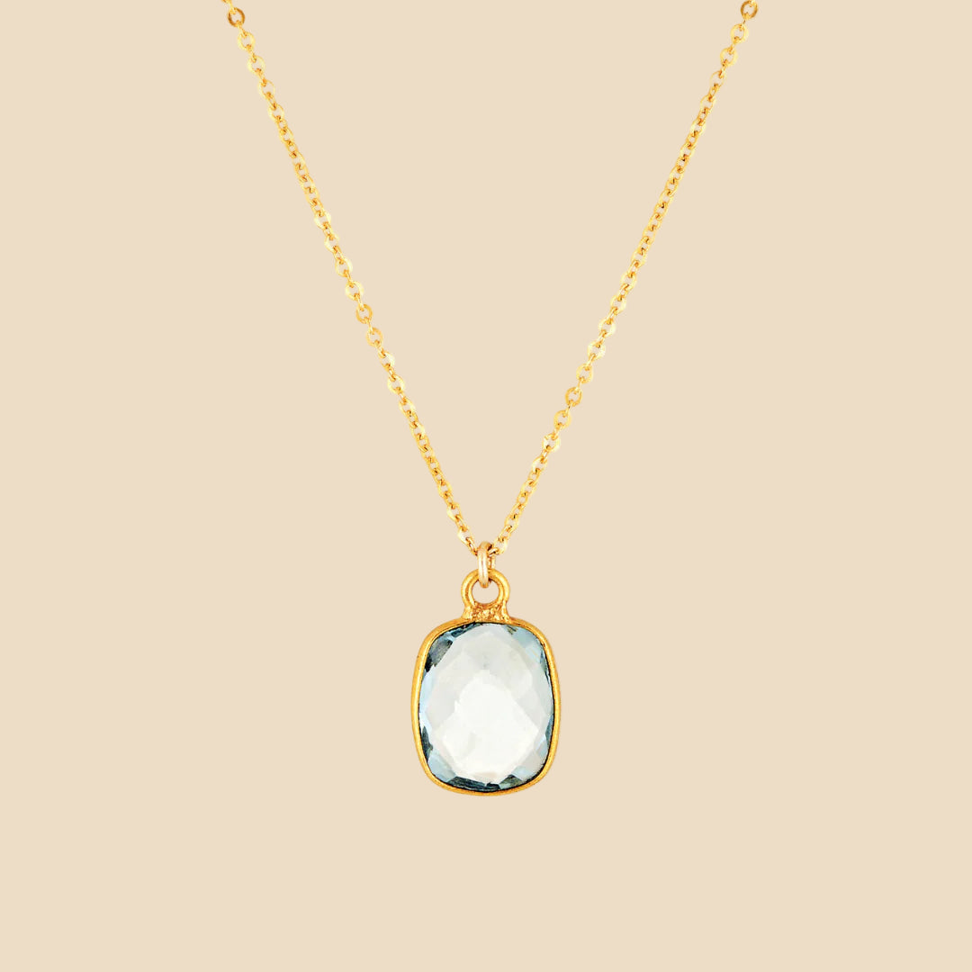 Skyla Necklace - Blue Topaz (by Corali)