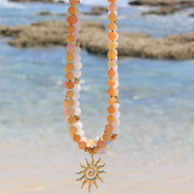 Cotton Candy Beaded Necklace by Sea Soul