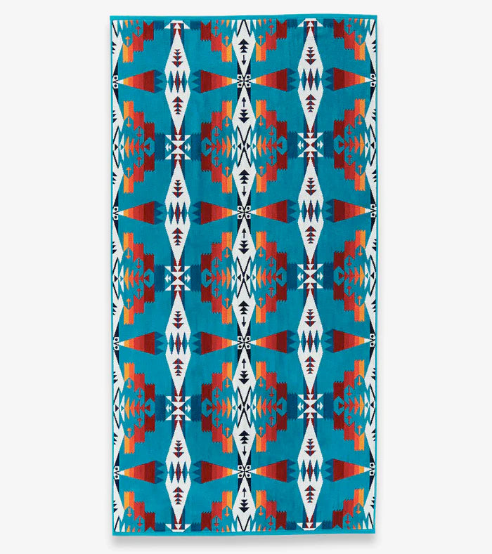 Tuscon Turquoise - Beach Towel by Pendleton