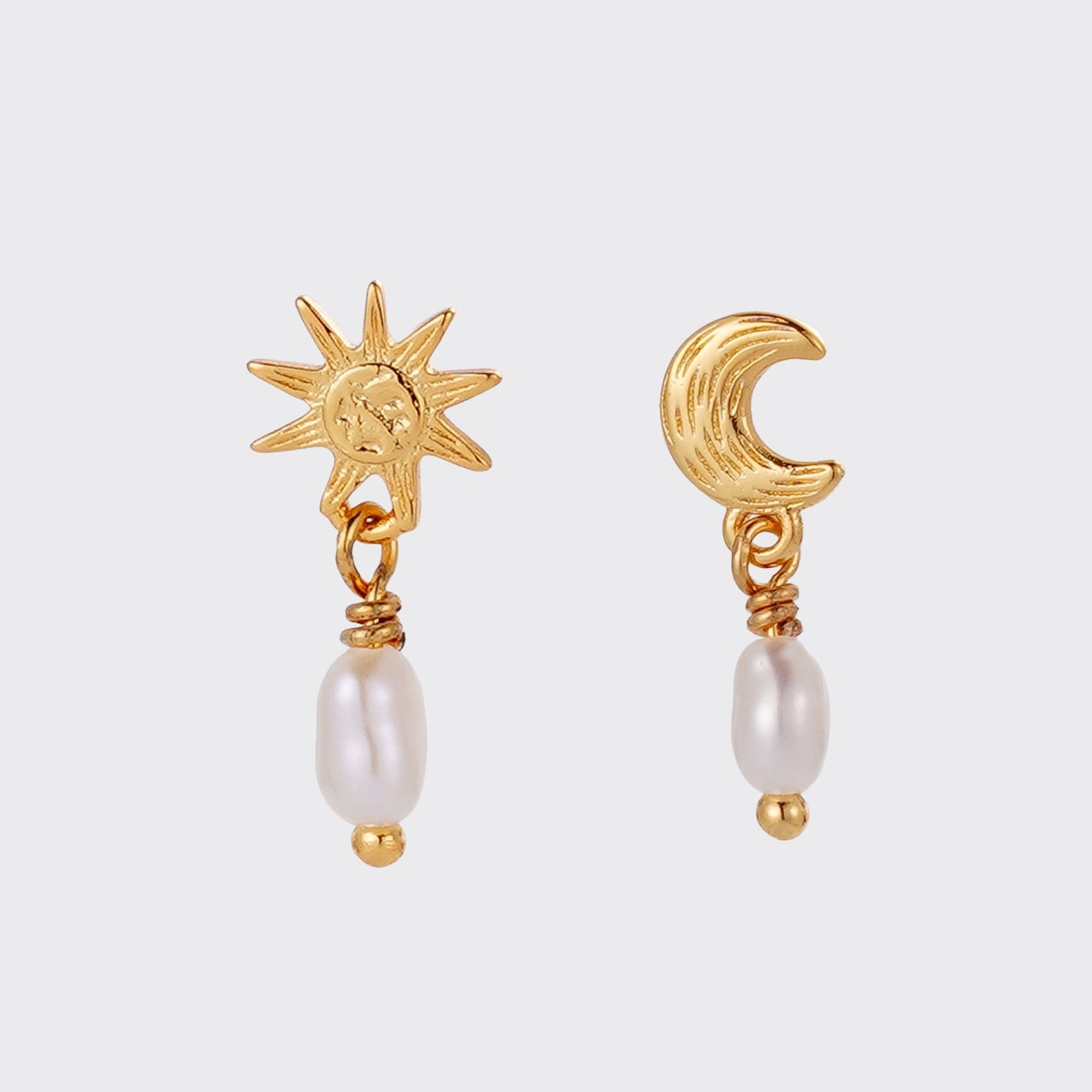 Luna Pearl Drop Earring by Zafino - Gold or Silver
