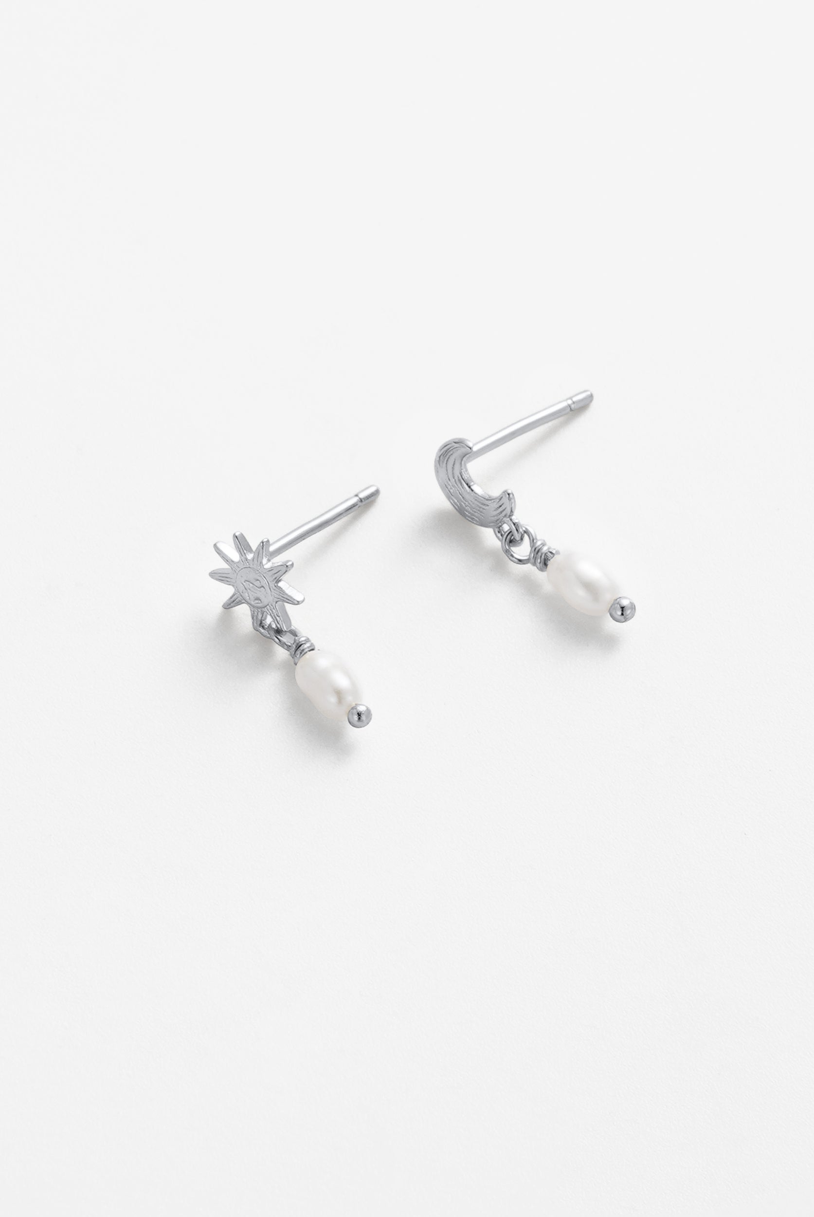 Luna Pearl Drop Earring by Zafino - Gold or Silver