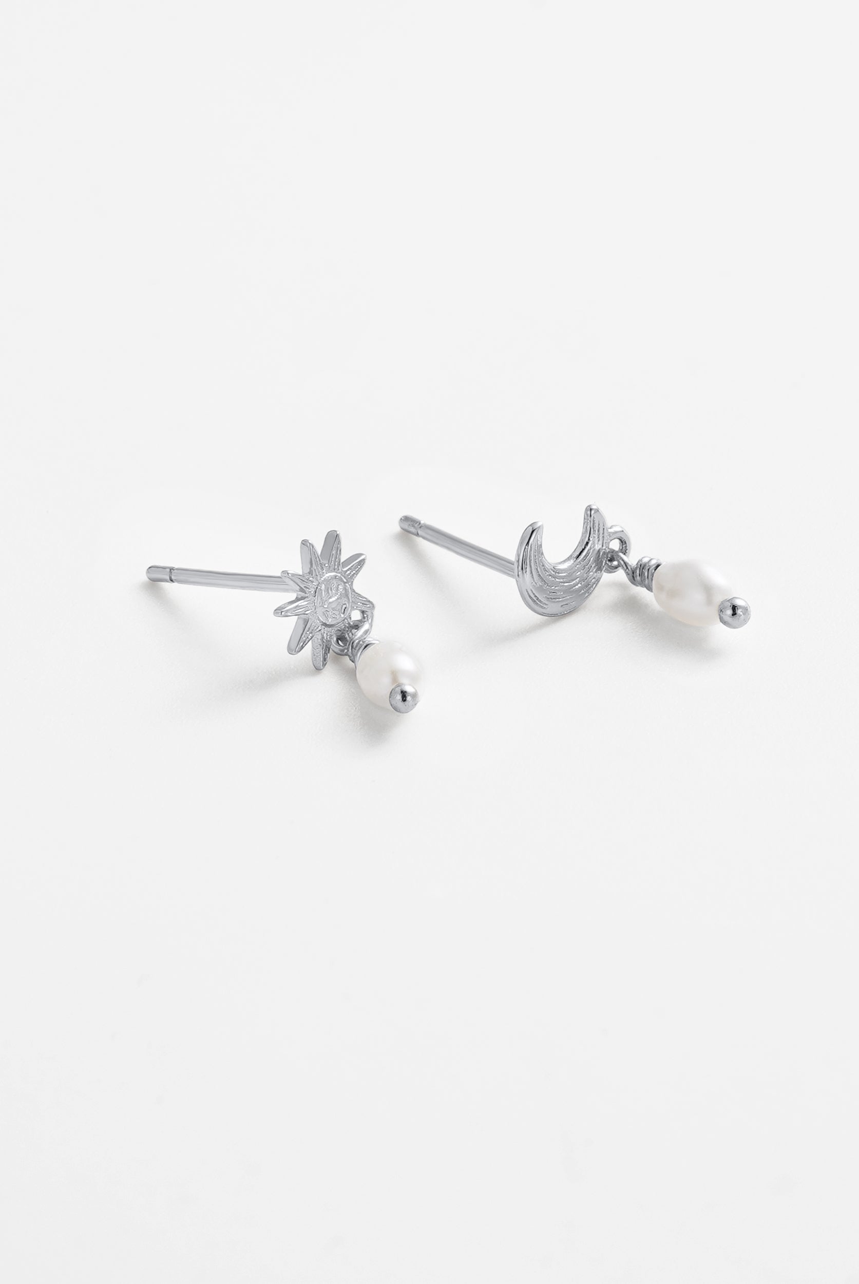 Luna Pearl Drop Earring by Zafino - Gold or Silver