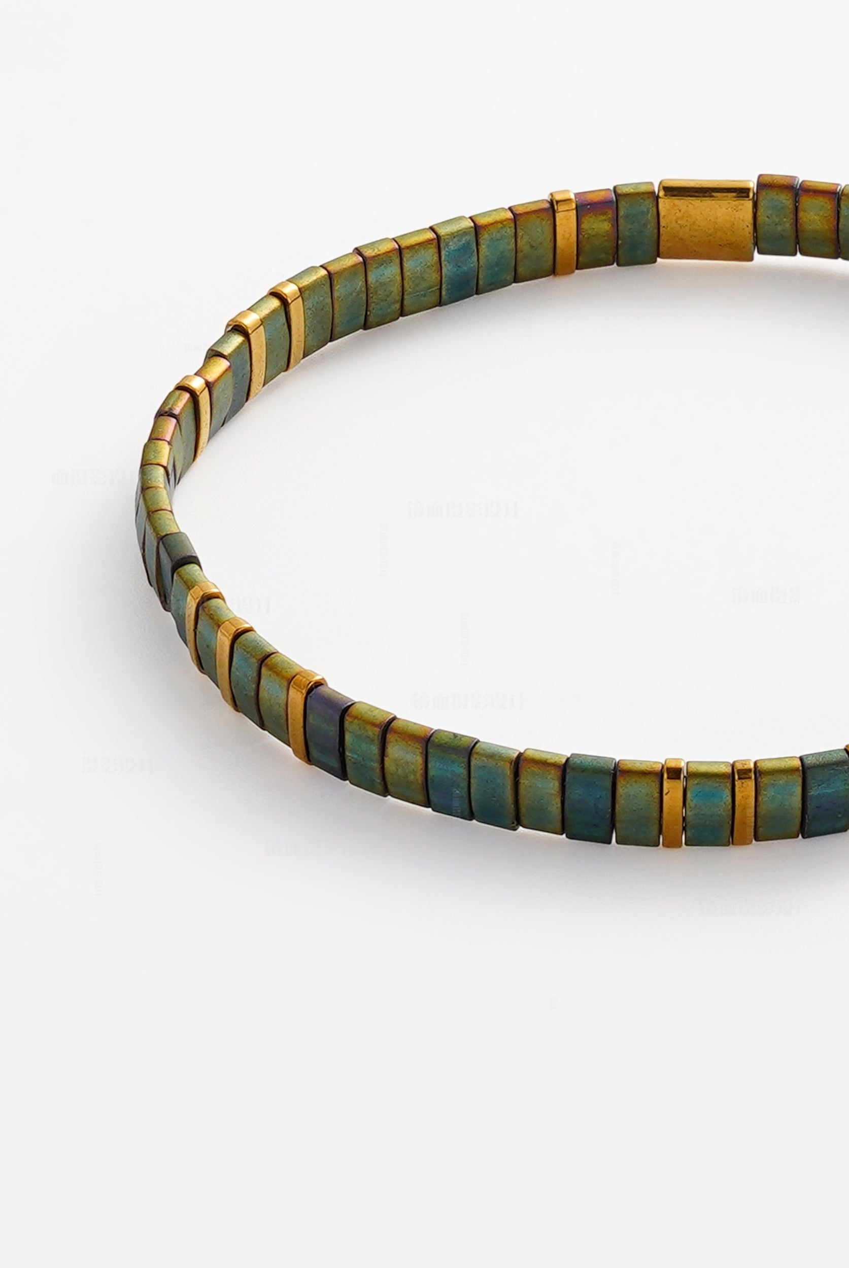 Tile Bracelet (Olive) by Zafino